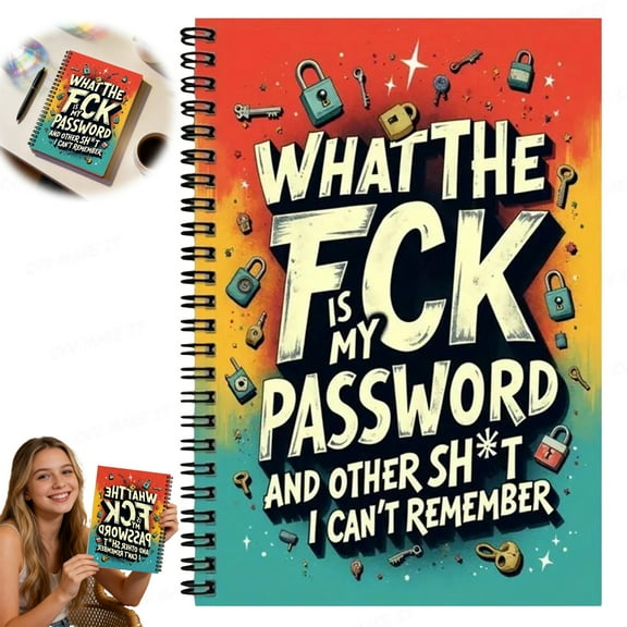 Creative Spiral Notebook - Password Lock Journal, Multi-Functional Diary with Secure Cover, Portable Notepad with Lined Pages, School Supplies Personal Writing, Travel Journal for Home Study,1PC-C