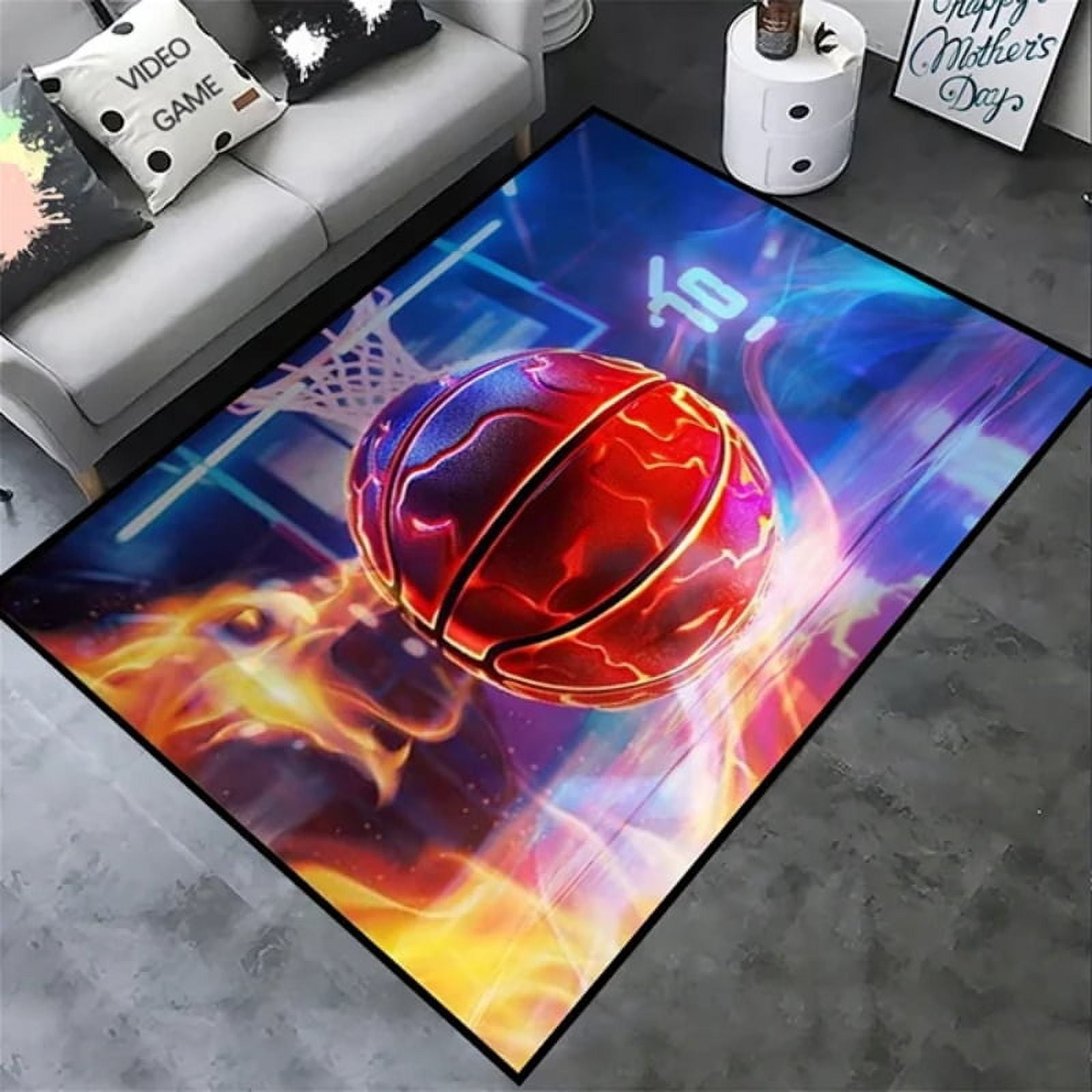 Creative Sports Area Rug for Living Room Personalized Healthy Exercise ...