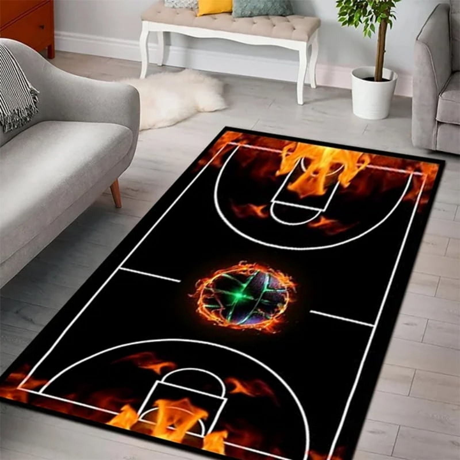 Creative Sports Area Rug for Living Room Personalized Healthy Exercise ...