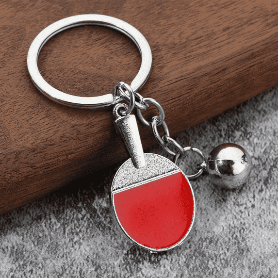 Creative Sports Ball Keychains Bowling Golf Soccer Badminton Keychain Sports Fans Backpack Car Decoration Competition