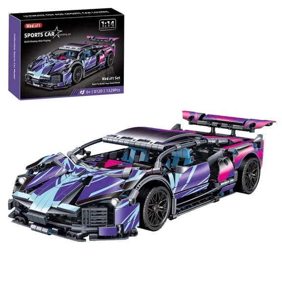 VEAIS Creative Sports Building Block Car Set 1329 Pieces 1:14 Scale Ages 6+