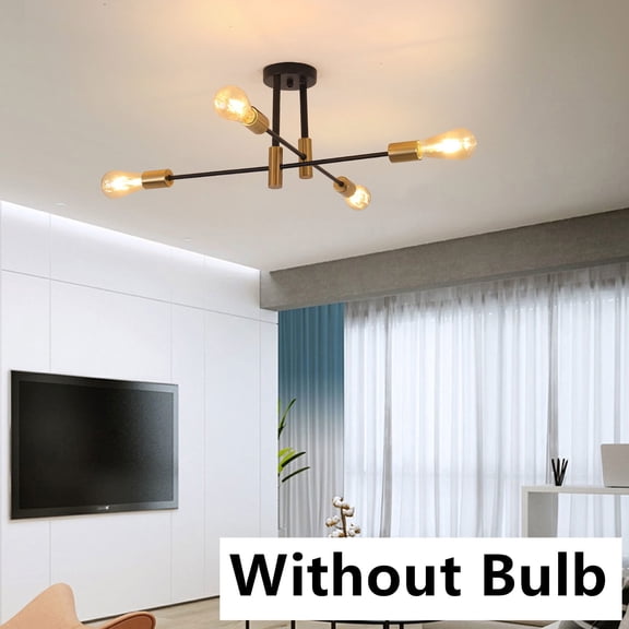 Creative Sputnik Chandelier Flush Mount Pendant Ceiling Light Fixture Without Bulb Room Decoration