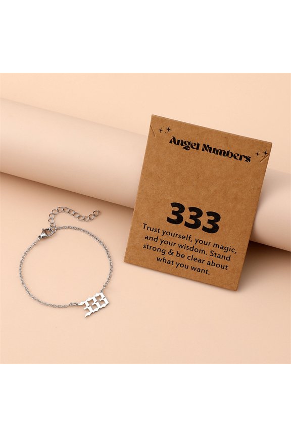 Creative Stainless Steel Angel Digital Bracelet For Women