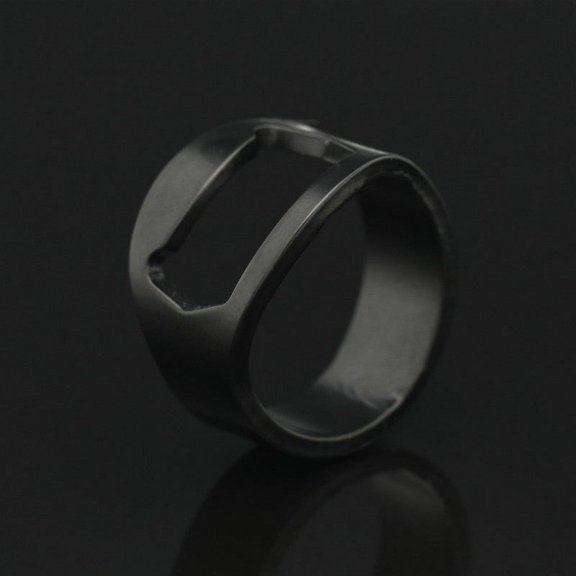 Creative Stainless Steel Bottle Opener Ring: Geometric, Not Mainstream Style for Unique Everyday Use