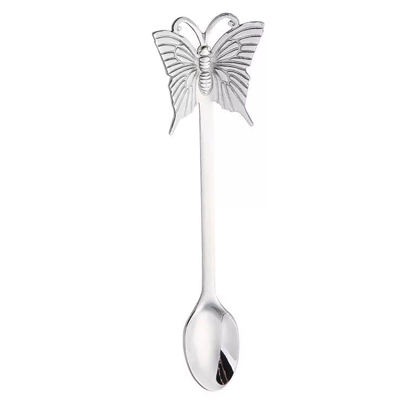 Creative Stainless Steel Butterfly Spoon Dessert Cake Tea Set Coffee ...