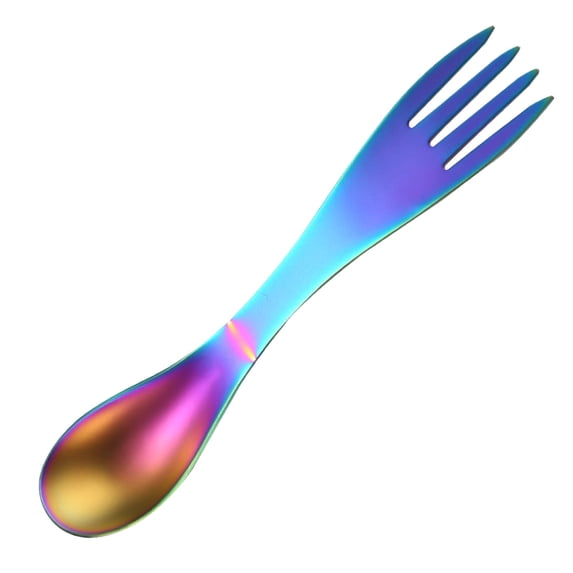 Creative Stainless Steel Spoon And Fork Dual Purpose Multipurpose Cutlery