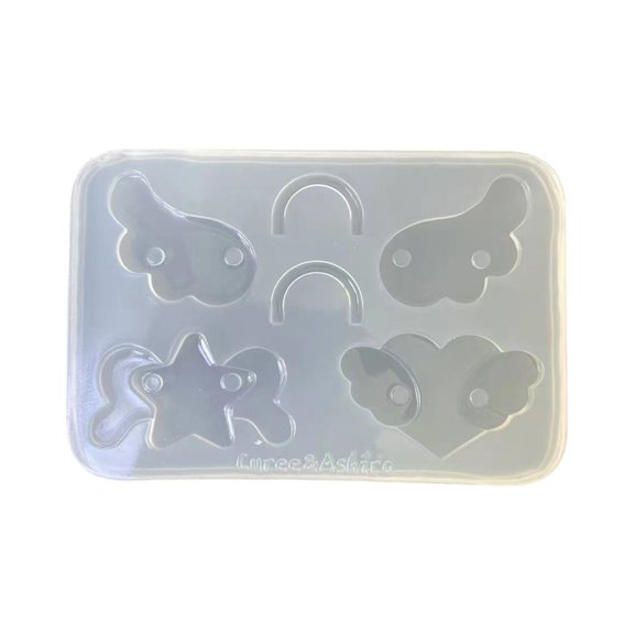 Creative Star Heart Wing Designs Silicone Mold For Handmade Hook Accessories And Phone Case Decorations