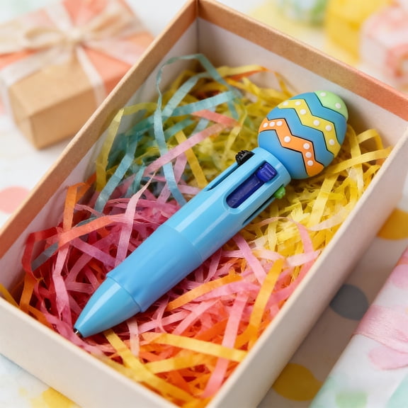 Creative Stationery Pen, Adorable Easter Retractable 4-Color Ballpoint, Stylish Journal Planner Tool