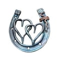 thumbnail image 1 of Creative Statue Heart Horseshoe Sympathy Gift Housewarming Gift Delicate Horseshoe Lawn Yard, 1 of 5