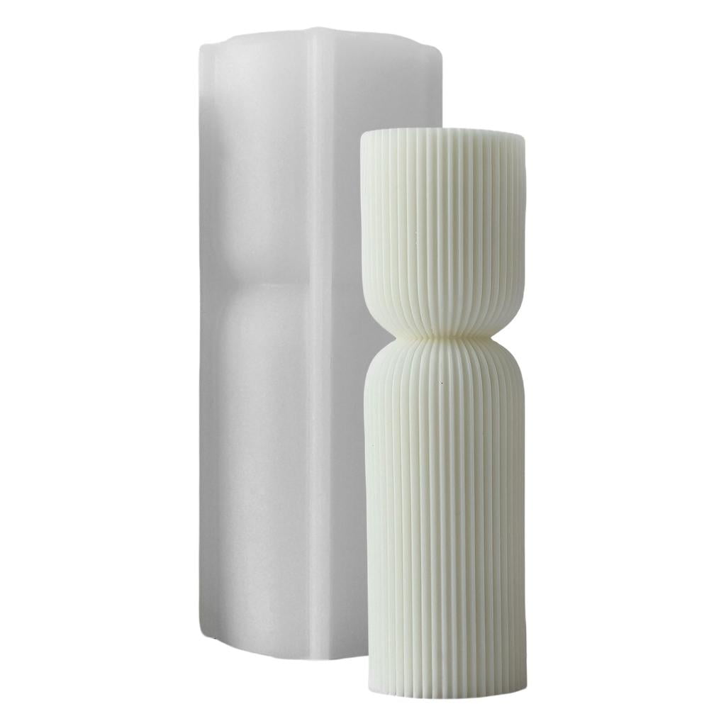 Creative Striped Silicone Mold for Making Scented Candle Home Decoration Mould