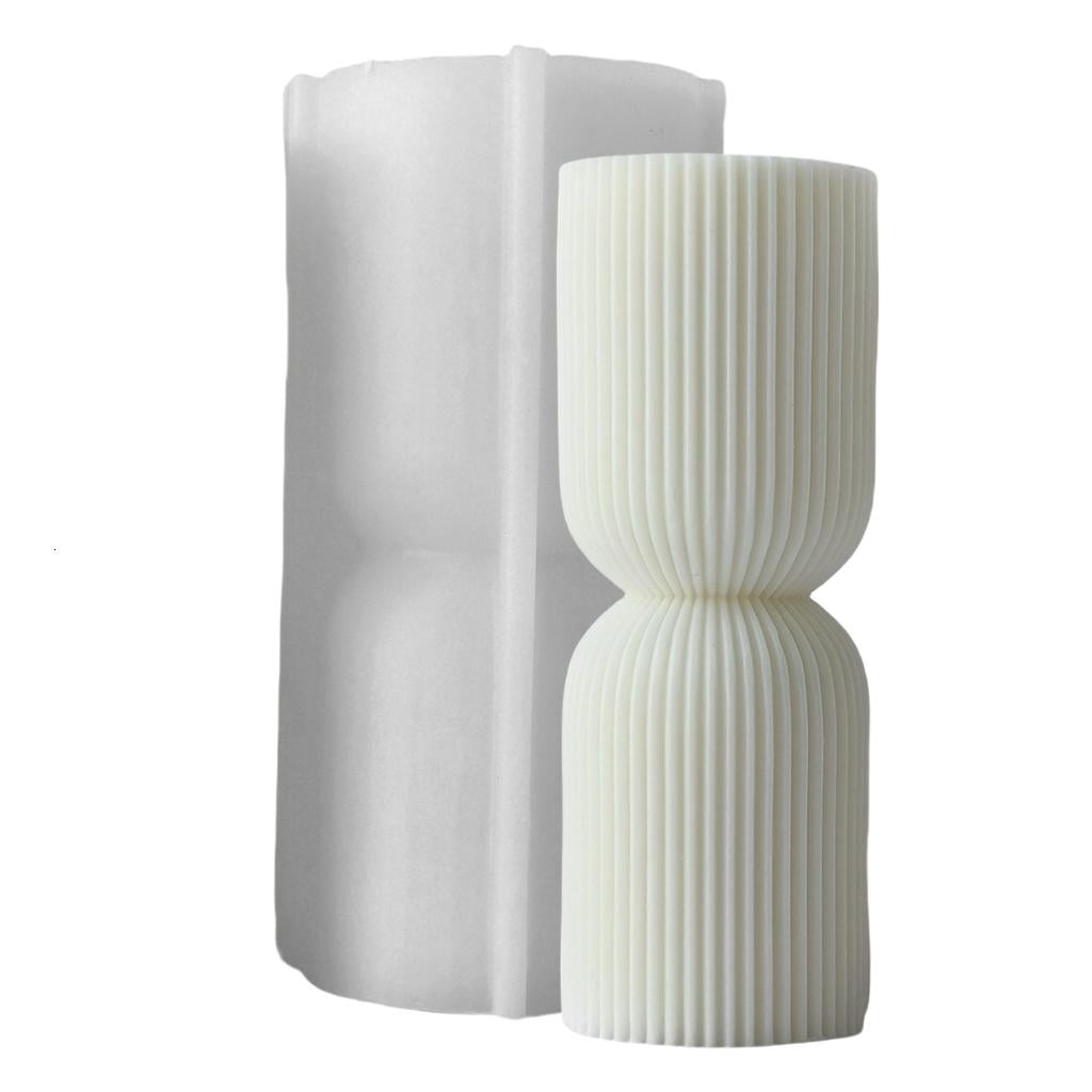 Creative Striped Silicone Mold for Making Scented Candle Home Decoration Mould