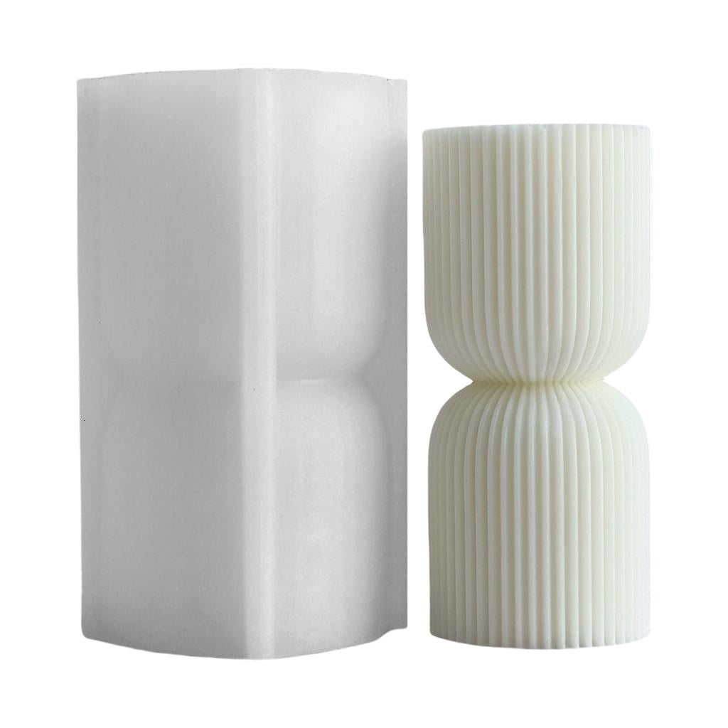 Creative Striped Silicone Mold for Making Scented Candle Home Decoration Mould