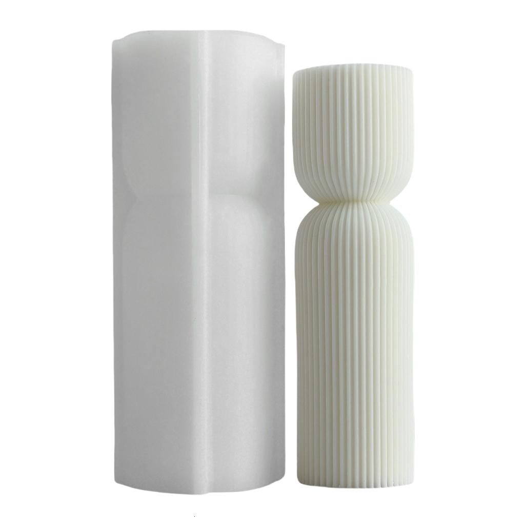 Creative Striped Silicone Mold for Making Scented Candle Home Decoration Mould