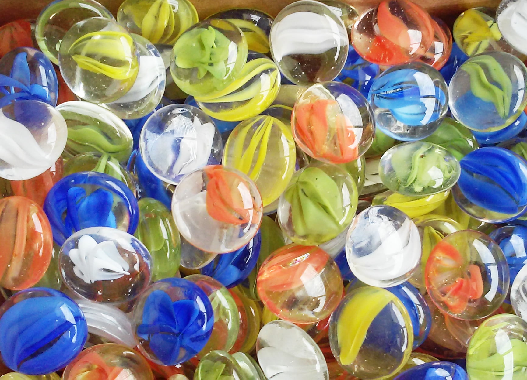 Creative Stuff Glass - Varied Mixes - Glass Gems - Vase Fillers - Aquarium Decorations (5 lb Cat-Eye Mix)