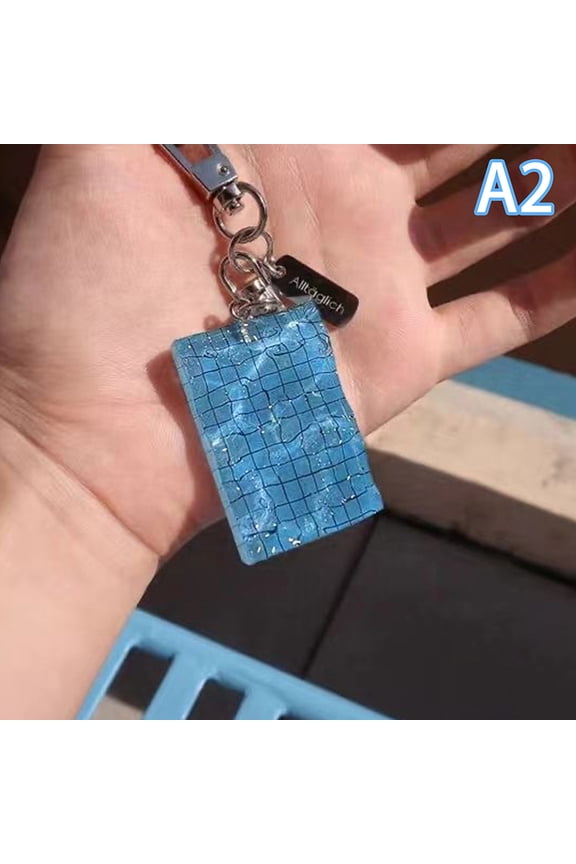 Creative Swimming Pool Keychain Wavy Keychain Decorations Car Key Ring Swimming Pool Keychain Alltaglich Pendant Swimmer's Gift