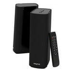 Creative T100 2.0 Compact Hi-Fi Speakers, up to 80W Peak Power with Bluetooth 5.0, Optical-in, AUX-in, Wide Soundstage and Audio Clarity with Bass Control for Computers and Laptops (Black)