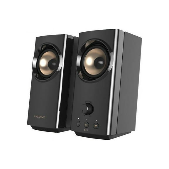 Creative T60 2.0 Bluetooth Speaker System, 30 W RMS, Black