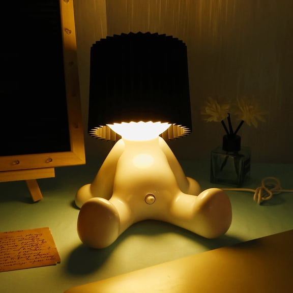 Shy Boy Table Lamp, Creative and Cute Night Light with Touch Control, Desk Lamp for Kids Room, Bedroom, or Decor, Warm Light, Fun and Functional Gift Idea