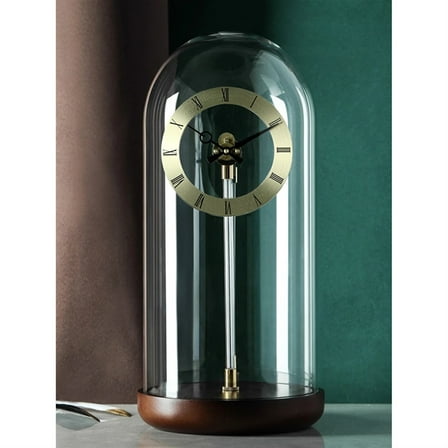 Creative Tabletop Clock Pendulum Clock Decorate Table Clock Invisible Aerodynamics Clock Sitting Room Solid Wood Desk Clock
