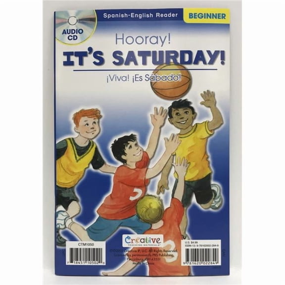 Creative Teaching Materials CTM1050 Hooray Its Saturday & iViva IES Sabado Spanish-English Book with CD