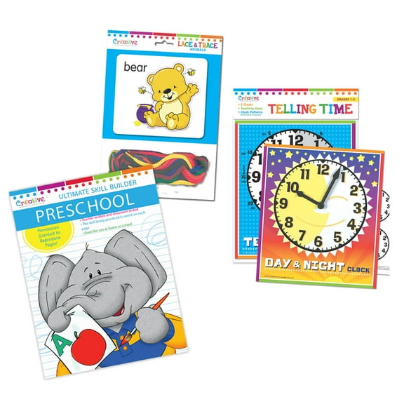 Creative Teaching Materials Preschool Learning Bundle, Set of 3