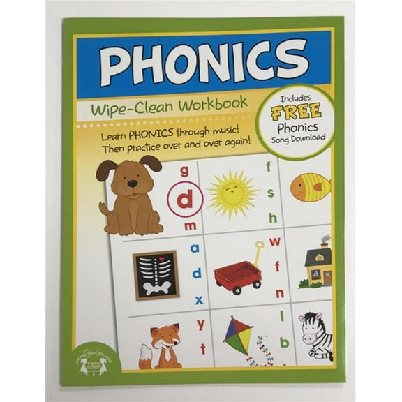 Creative Teaching Materials TW1235 Phonics Wipe Clean Workbook