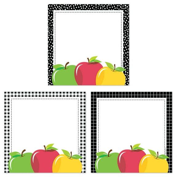 Creative Teaching Press Apple Time Apple Cards 6" Designer Cut-Outs, Pack of 36