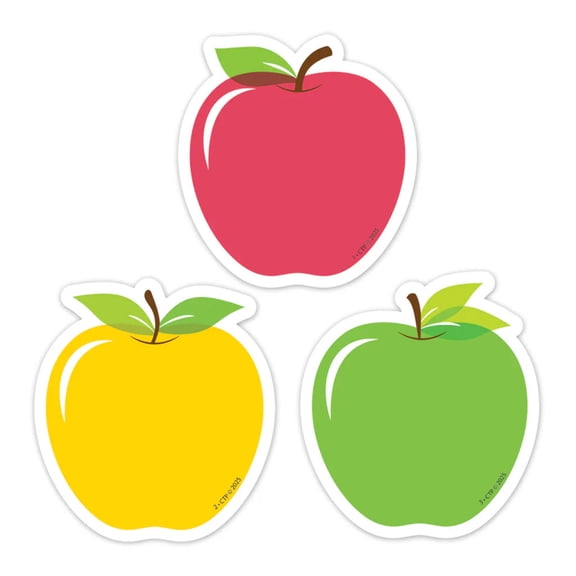 Creative Teaching Press Apple Time Apples 3" Designer Cut-Outs (CTP 11059)