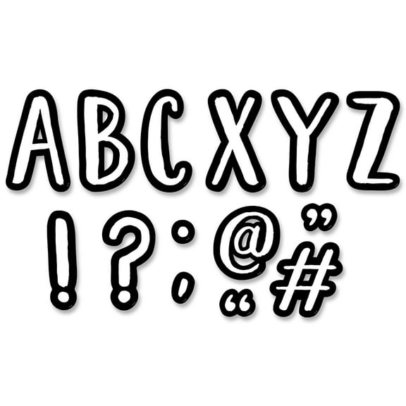 Creative Teaching Press Caf 7 Inch Designer Letters, 114 Pieces