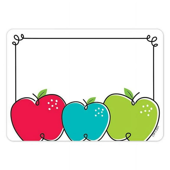 Creative Teaching Press CTP10618 3.5 x 2.5 in. Doodle Apples Labels, Pack of 36