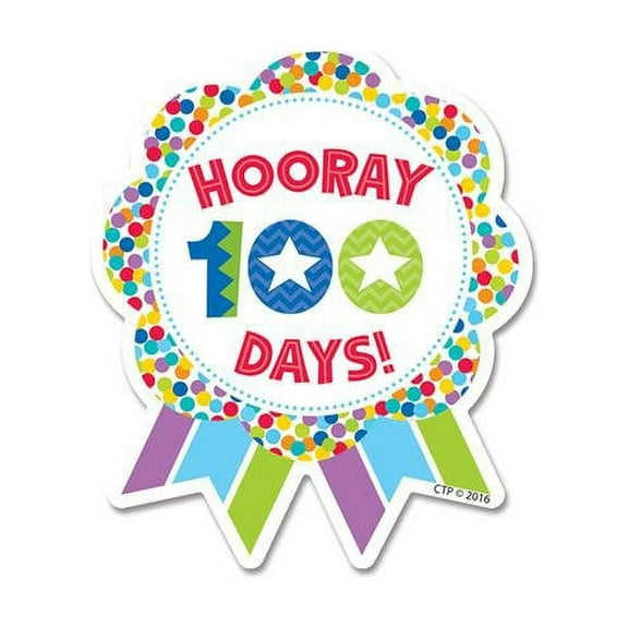 Creative Teaching Press CTP1800-6 Hooray 100 Days Ribbon, Reward (6 PK)
