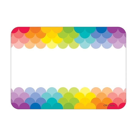 Creative Teaching Press CTP4821 Painted Palette Rainbow Scallops Labels