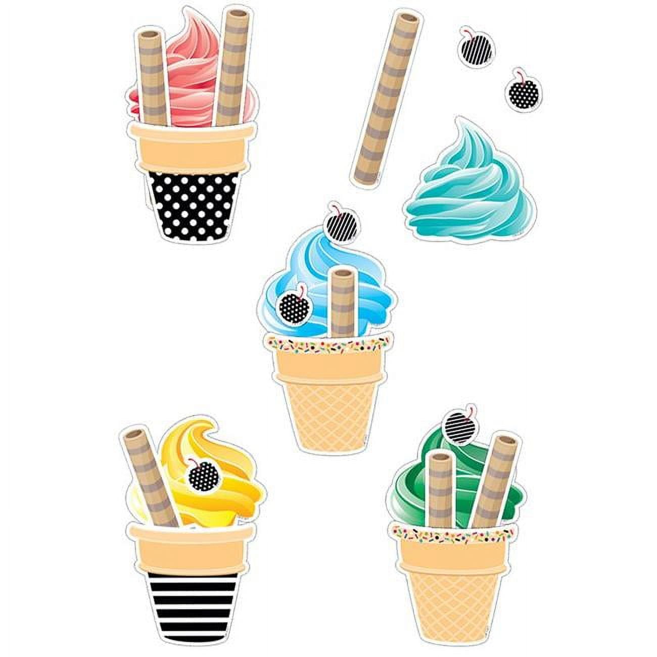 Creative Teaching Press CTP8219 Happy Birthday Ice Cream Cones Cut-Outs ...
