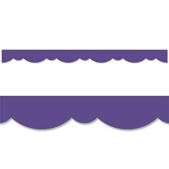 Creative Teaching Press CTP8571-6 Ultra Violet Stylish Scallop Border - Pack of 6