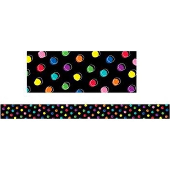 Creative Teaching Press CTP8758 Doodle Dots on Black Border