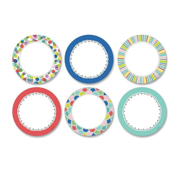 Creative Teaching Press CTP8765 Color Pop Dots 6in Designer Cutouts