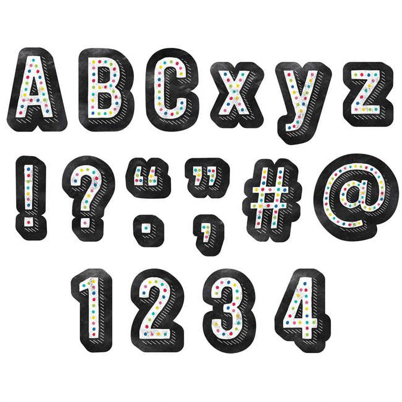 Creative Teaching Press Chalk It Up! Colorful Chalk Designer Letters, 216 Pieces Per Pack, 2 Packs