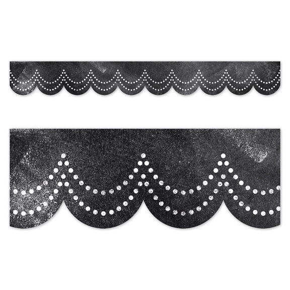 Creative Teaching Press Chalk It Up! Dotted Scallops EZ Border (CTP 10909)