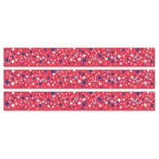 Creative Teaching Press Core Decor Patriotic Stars EZ Border, Bulletin Board Border, 48 Feet Per Pack, 3 Packs