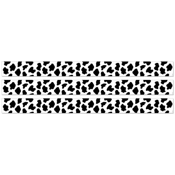 Creative Teaching Press Cow Print EZ Border, 48 Feet Per Pack, 3 Packs
