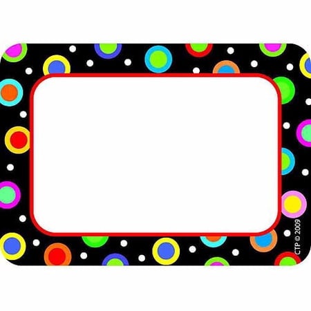 Dots on Black Name Tags, Pack of 36 price history and forecast - Creative Teaching Press CTP4505