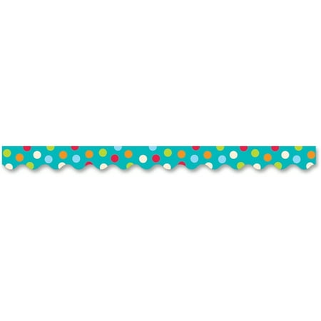 Creative Teaching Press Dots on Turquoise Name Plates, 9-1/2 x 3-1/4 Inches, Pack of 36