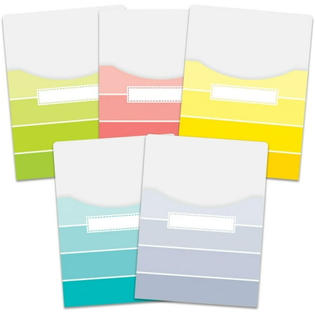 Creative Teaching Press Extra Large Library Pocksts, 9 x 12 Inches, Paint Chips, Set of 10