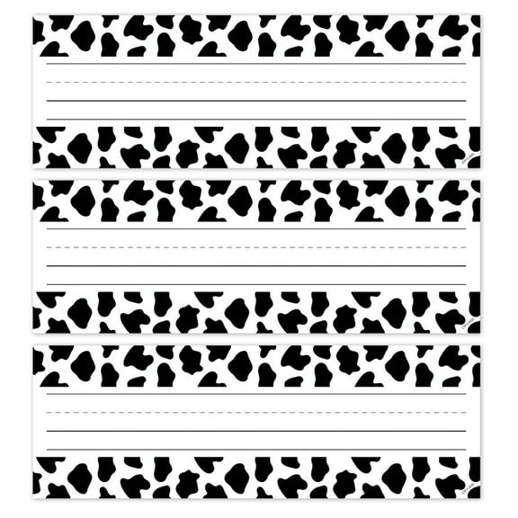 Creative Teaching Press Farm Friends Cow Print Name Plates, 36 Per Pack, 3 Packs