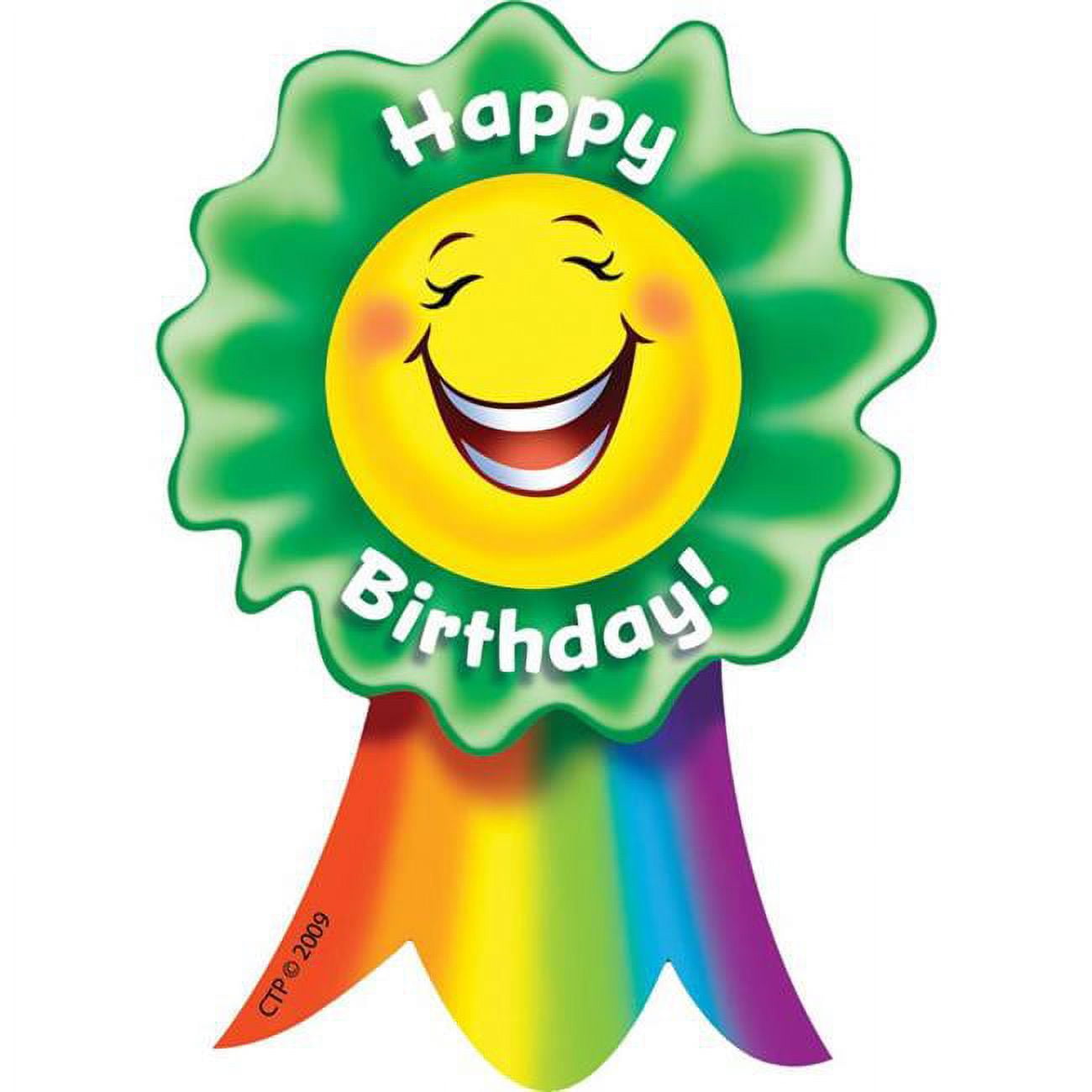 Creative Teaching Press Happy Birthday, Ribbon Award, 36 Per Pack, 6 Packs
