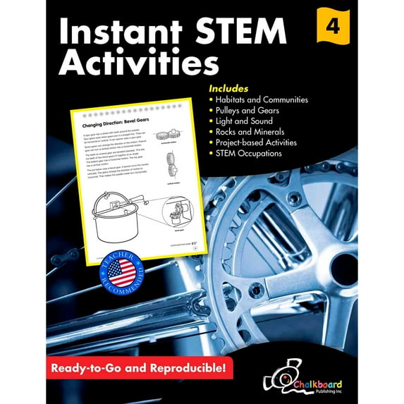 Creative Teaching Press Instant STEM Activities Workbook, 120 Pages, Grade 4