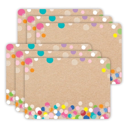 Creative Teaching Press Krafty Pop Colorful Kraft Bubbles Labels, 2-1/2" x 3-1/2", 36 Per Pack, 6 Packs