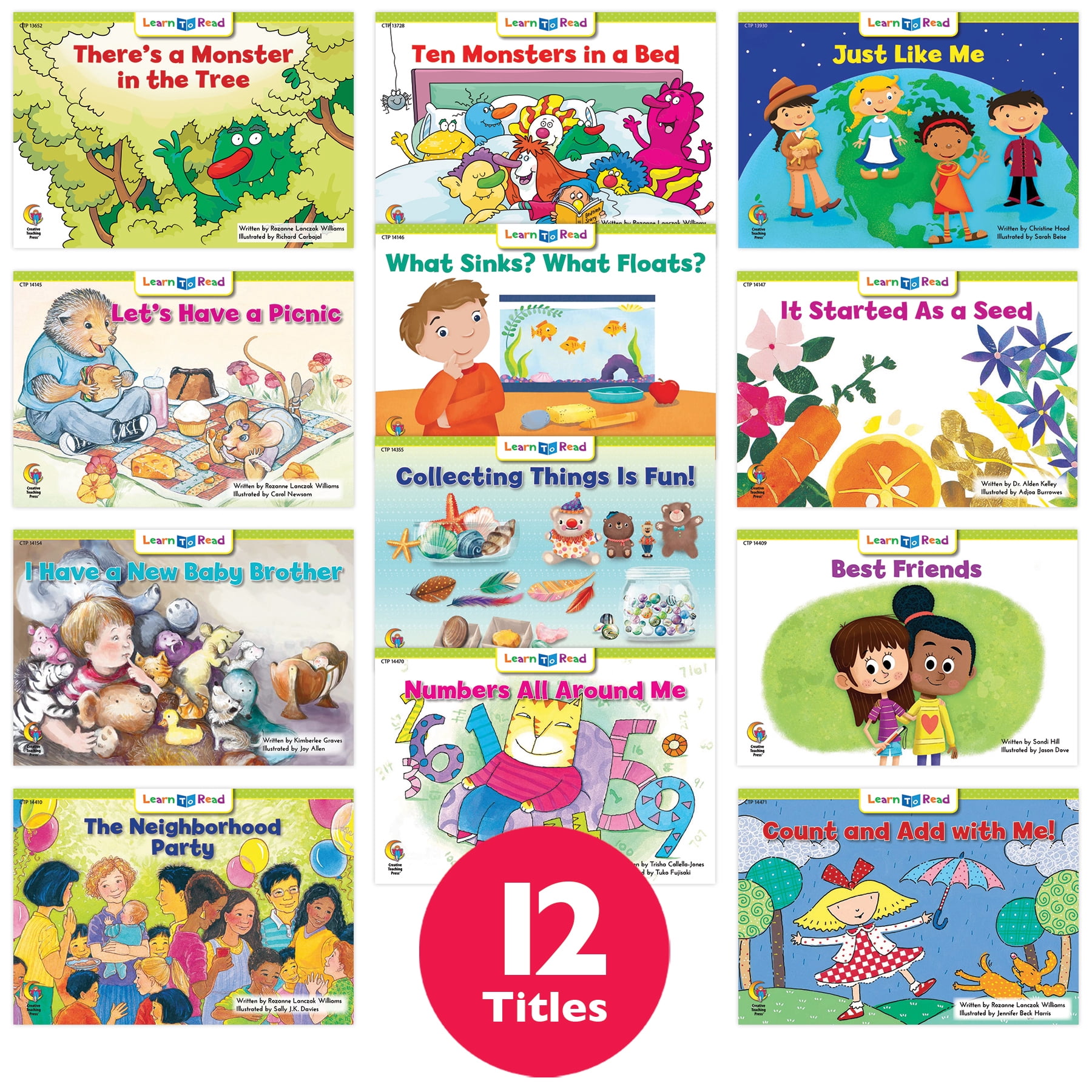 Creative Teaching Press Learn to Read Variety Pack 13, Level F, 12 ...