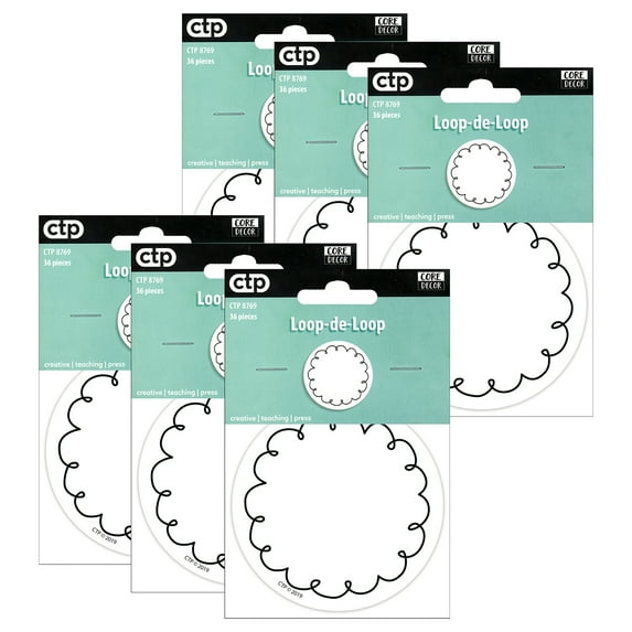 Creative Teaching Press CTP8769-6 Loop De Loop Cut Outs - Pack of 6