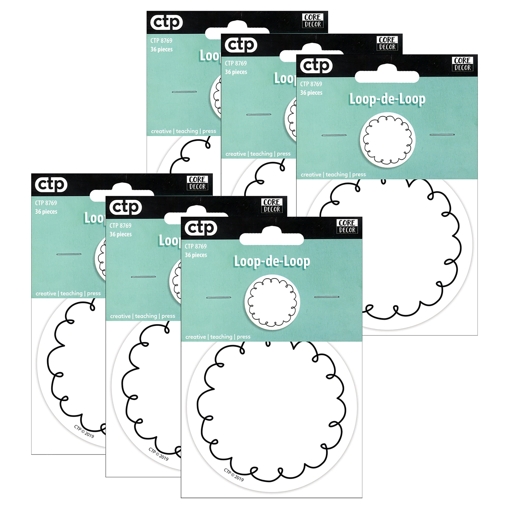 Creative Teaching Press Loop De Loop Cut Outs - Pack of 6 - Walmart.com